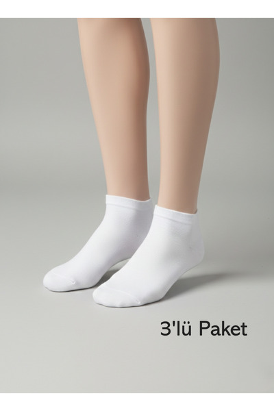 balkonda Women's Sock Sneaker Booties 3-Pack Cotton - Özra