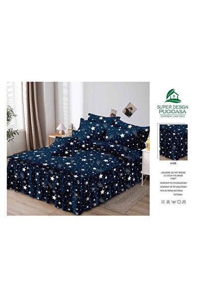 ANATOLIATEKSTILE Lenjerie de Pat Finet, 6 Piese| Set Complet Dormitor | Cearc...