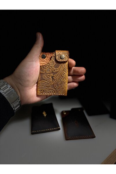 SUEN Gerçek deri kartlık cüzdan