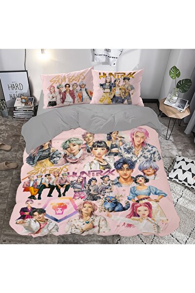 Home Nevresimhome Huntrix Themed 3D Digital Cotton Duvet Cover Set