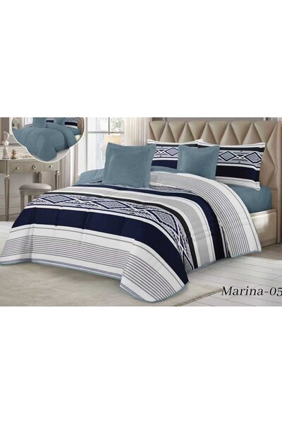 alzawia Single bedspread set with a new summer design, 4 pieces