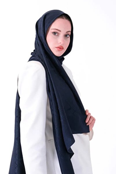 HAREM SCARF Σκούρο Ναυτικό Μπλε Σάλι Διαμαντένιο Ασέλ