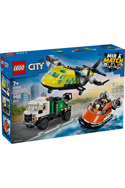 Lego City Service Plane & Hovercraft Set 60505