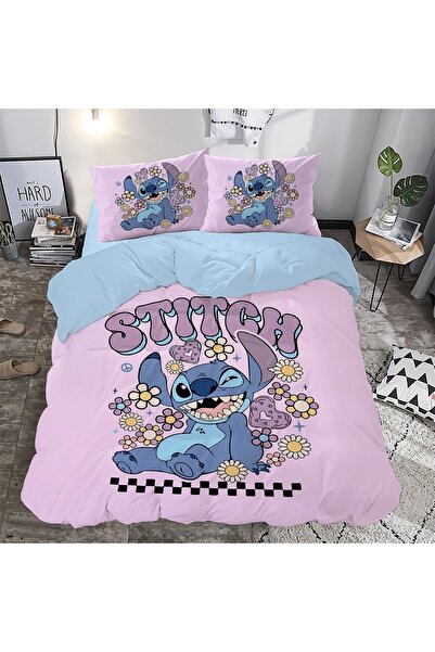 Home Nevresimhome Stitch Double 3D Digital Cotton Bedding Set