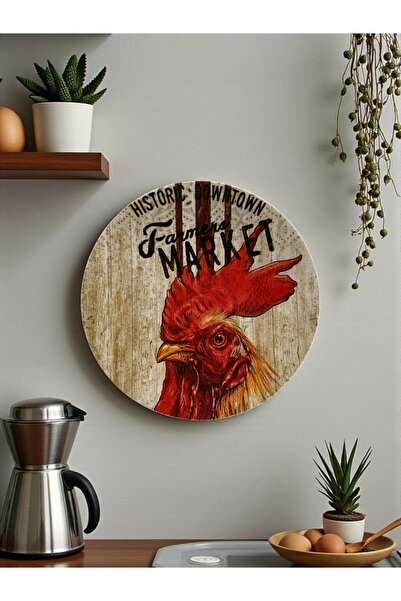 unique florya Διακοσμητικό τοίχου κουζίνας με θέμα το κόκορα και το κοτόπουλο...