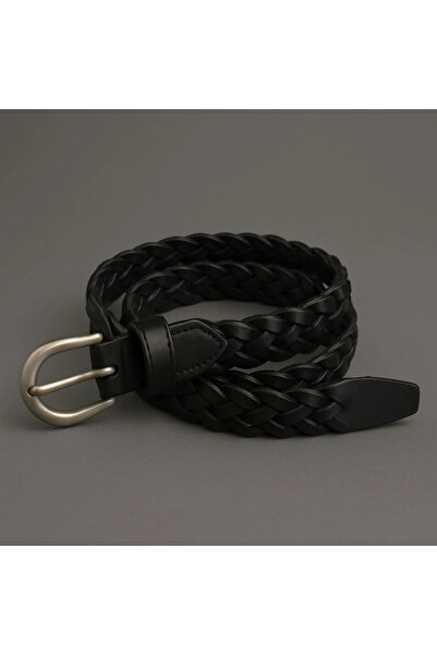 MENOFOURSWEAR Men's Premium Quality Vintage Knitted Leather Belt