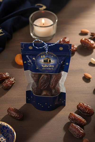 DEKAPAK SET(Doypack+İp+Kabe'den Dua Kartı) Hurma Lokum Şeker Poşeti Hac Umre ...