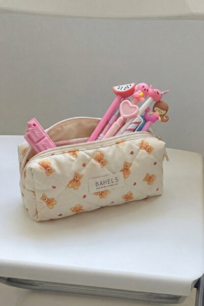BAHELS Teddy Ayıcık Kalemlik Kalem Kutusu Kalem Çantası