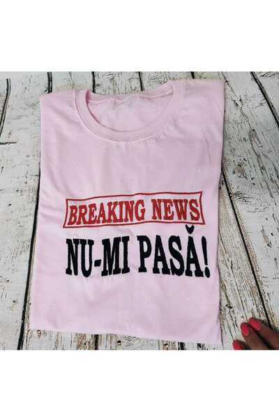 MagBro Embroidered T-Shirt - Breaking News - I Don't Care