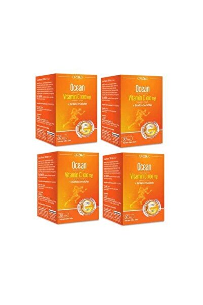 Ocean Vitamin C 1000 Mg 30 Tablets 4 Boxes