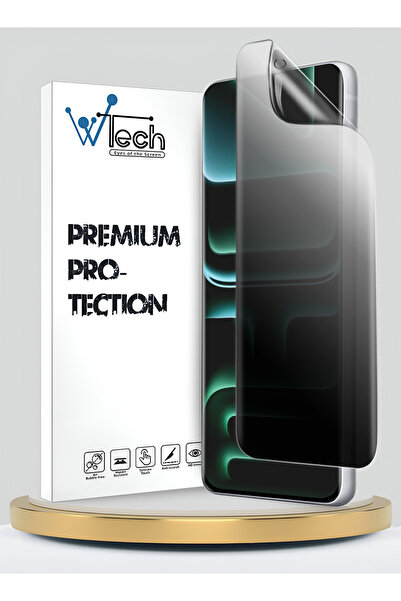 Wtech فيلم حماية شفاف رقيق ومرن مضاد للتجسس من نوع هيدروجيل ممتاز لهاتف إنفين...