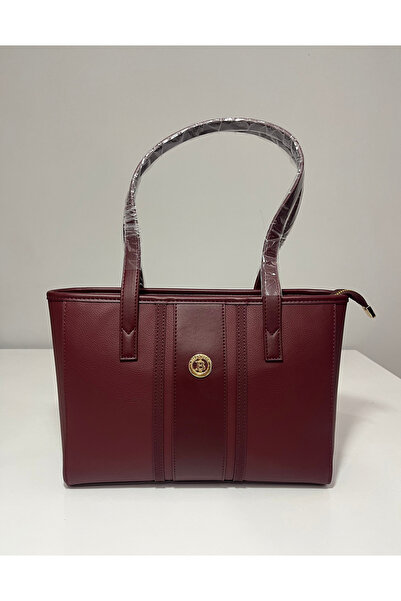 Resmiro حقيبة كتف نسائية باللون الأحمر الداكن BW7003BRD