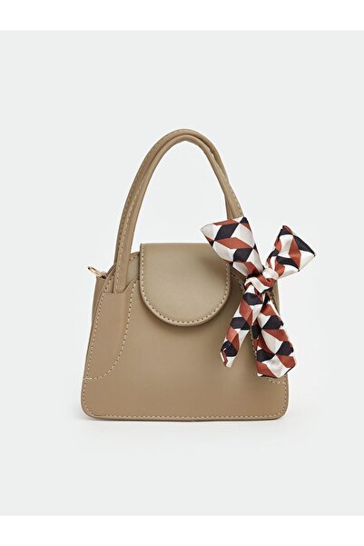 LC Waikiki Leather Look Women's Shoulder Bag with Scarf Detail