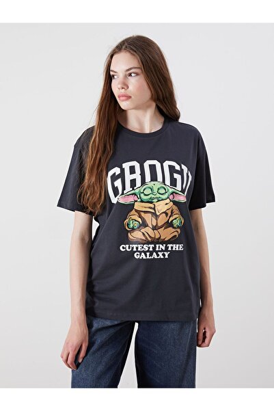 LC Waikiki Crew Neck Grogu Printed Women's T-Shirt