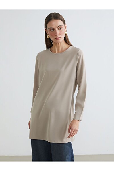LC Waikiki Crew Neck Women's Tunic with Tie Detail
