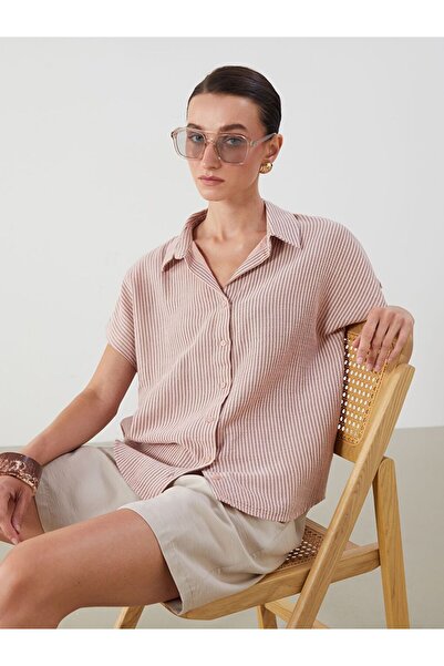 LC Waikiki Striped Muslin Women's Shirt