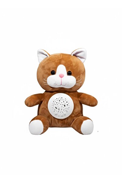 TOY LAND Sleep Soother Cat Plush Doll with Light Projection & Soft Music – Co...