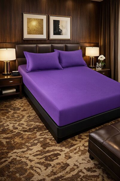 Casa Pucioasa Bed cover with elastic + 2 pillowcases, 180x200 cm, cotton dama...