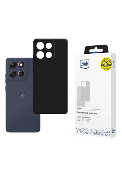 3MK Motorola Moto G86 Premium Ματ Θήκη, Μαύρη