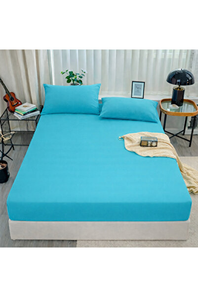 NazeninHome Double Bed Sheet Set Ranforce 100% Cotton |   Non-Elastic Flat Sh...