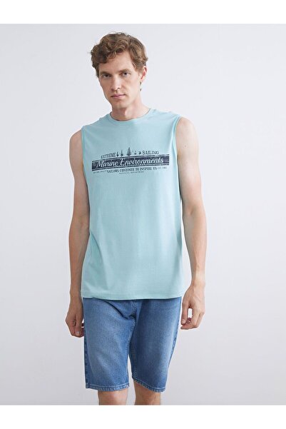 LC Waikiki Crew Neck Printed Men's Sleeveless T-Shirt