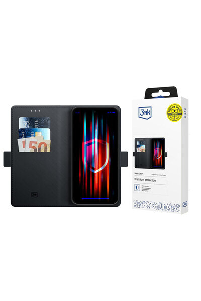 3MK Portofel pentru Samsung Galaxy S25, neagră