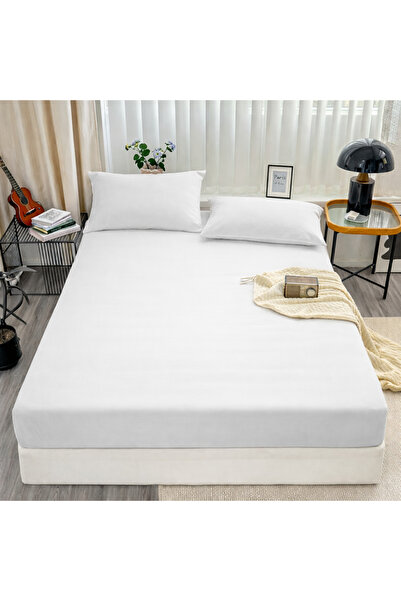 NazeninHome Single Bed Sheet Set Ranforce 100% Cotton |   Non-Elastic Flat Sh...