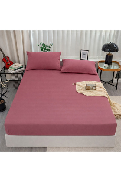 NazeninHome Double Bed Sheet Set Ranforce 100% Cotton |   Non-Elastic Flat Sh...