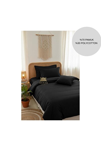 ayçiçek home Single Bedding Set 100/200 Fitted Sheet Quilt Size 140/210 Custo...