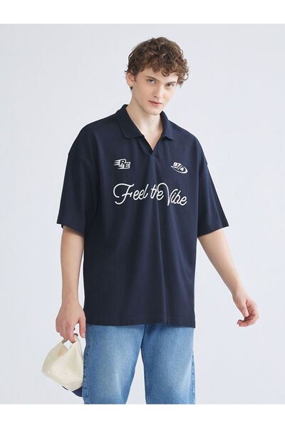 LC Waikiki Polo Neck Printed Pique Men's T-Shirt