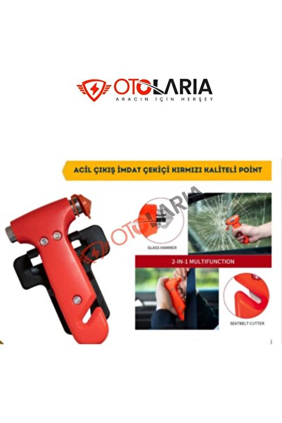 Otolaria ACİL ÇIKIŞ İMDAT ÇEKİÇİ KIRMIZI KALİTELİ