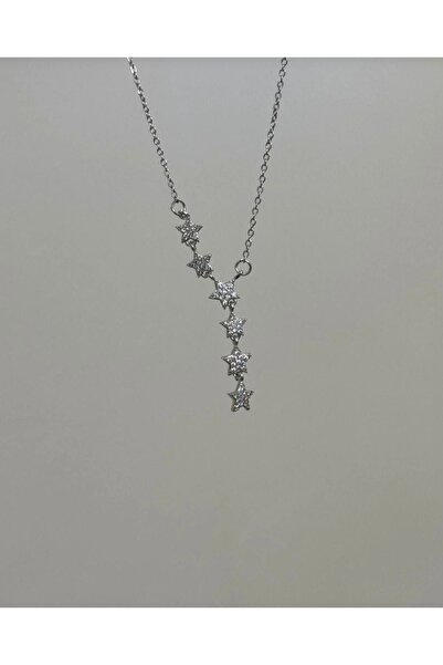 Çelik Yıldız Y Kolye