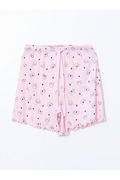 LC Waikiki Elastic Waist Printed Women's Shorts Pajama Bottoms