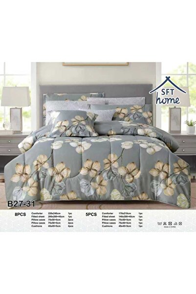 Graciana Luxury King Size Microfiber Bedspread Set (5 pieces)