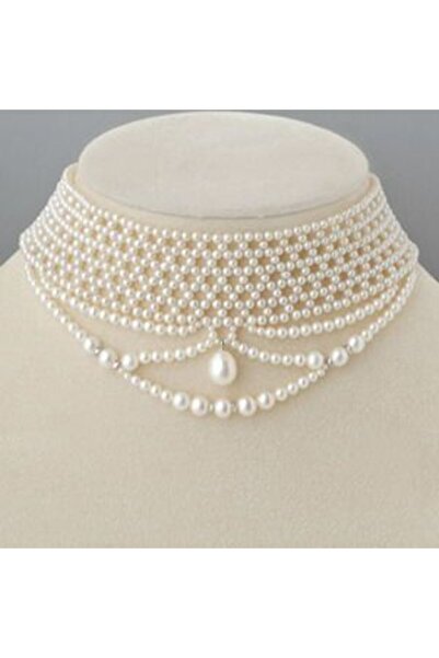 Ravinity Küçük İncili Tasma Kolye Mini İnci Boncuklu Choker Kolye