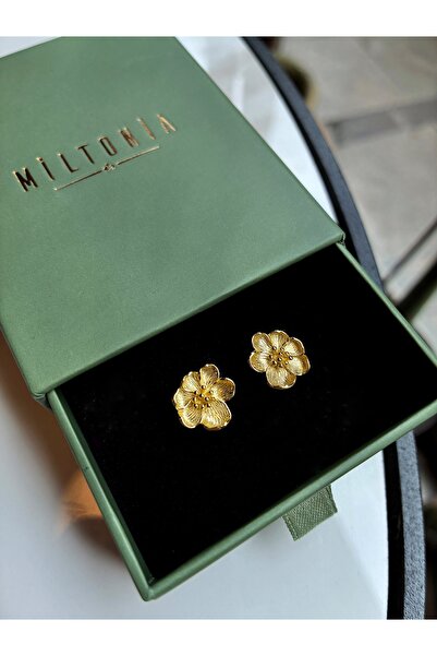 Miltonia Çiçek 925s Gümüş Küpe