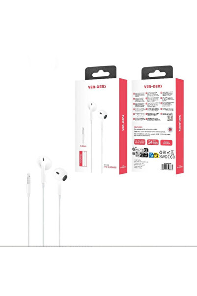 VEN-DENS سماعة أذن بأسلاك VD-EAR005 مقاس 3.5 ملم للاستخدام المكتبي والدراسة و...
