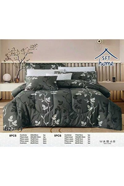 Graciana Luxury King Size Microfiber Bedspread Set (5 pieces)