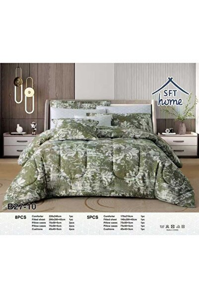 Greenko Rozana Luxury Summer Double Bedspread Set, 8 Pieces