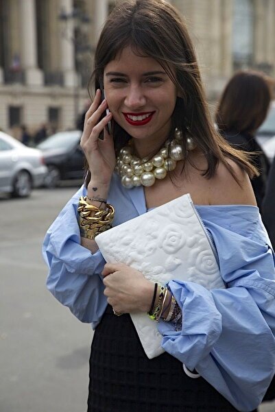 Ravinity 3 Sıra Büyük İnci Kolye, İri İnci Boncuklu 3 Parça Kolye