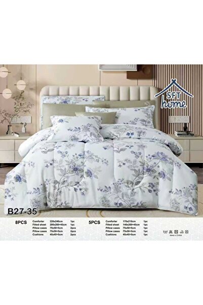 Greenko Rawafed Summer Bedspread Set, Double Size, 8 Pieces