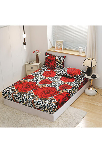 FIONNA.RO Cocolino Stretchy Pillowcase and Pillowcases - Roses and Leopard