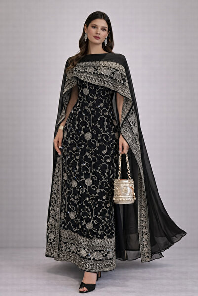 BATRINA STYLE Elegant Barbie jalabiya with shawl