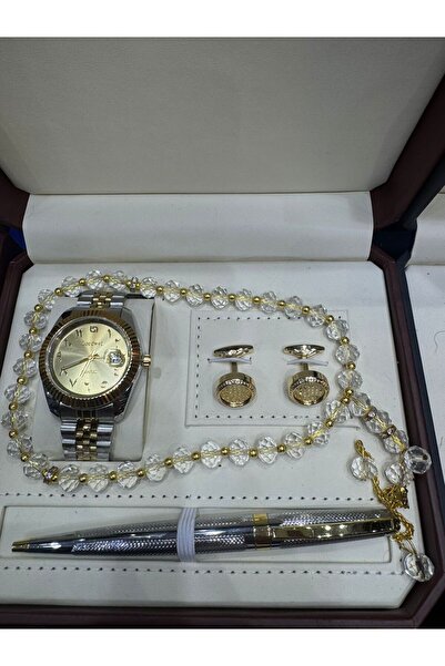 Zarif Elegant Ramadan and Eid gift set (Luxury men's wristwatch + Rosary + Pe...