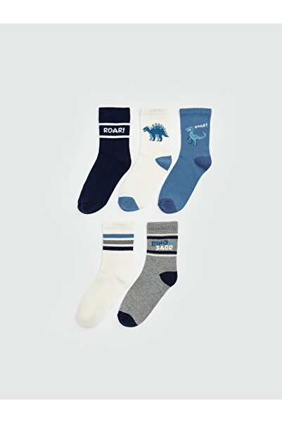 LC Waikiki Shining Store's Glittering Choices Dinosaur Embroidered Boys' Sock...