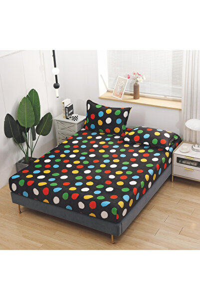 FIONNA.RO Husa cu Elastic si Fete de Perna Cocolino 180x200cm - Buline