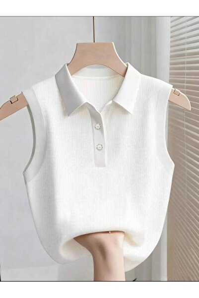 miyoshi İnci Düğmeli Triko Kadın Süveter