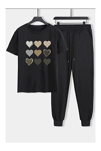 PENTHİLUS T-Shirt and Pants Two-Piece Set - Summer Fabric Men's Top-Bottom Set