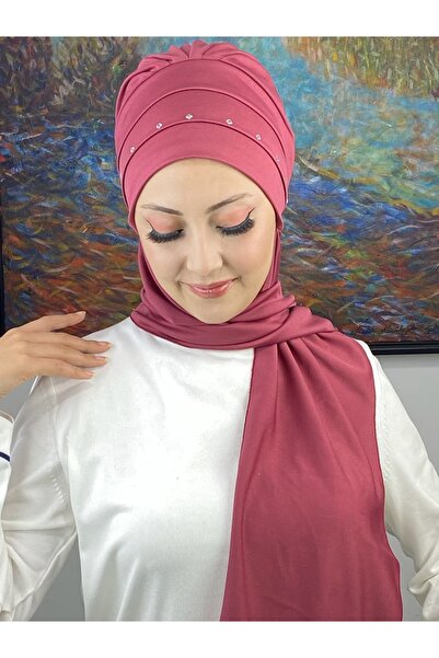 BUTİKAMBAR White Stone-Detail Fashioned Bone Hat