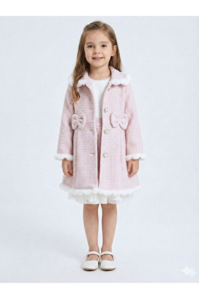 XO Kids Κοριτσίστικο Σετ Φόρεμα και Παλτό 2 τεμαχίων με Λεπτομέρεια Κορδέλας ...